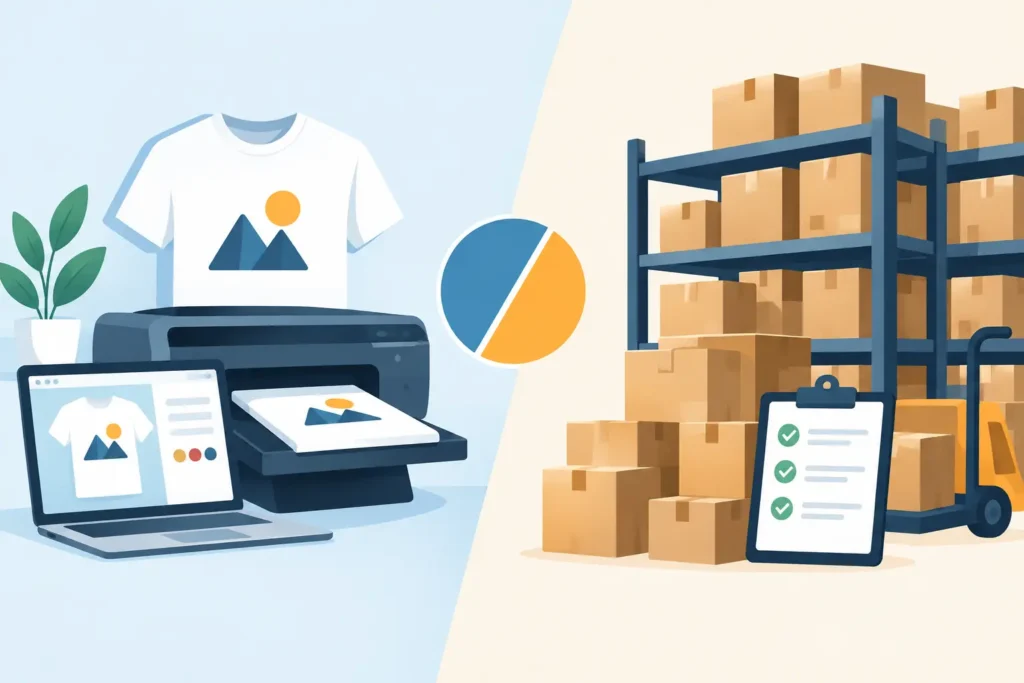 Print on Demand versus Estoque Vale Mais?